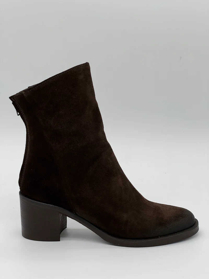 Boots chocolat croûte de cuir Cocci /02 Semerdjian