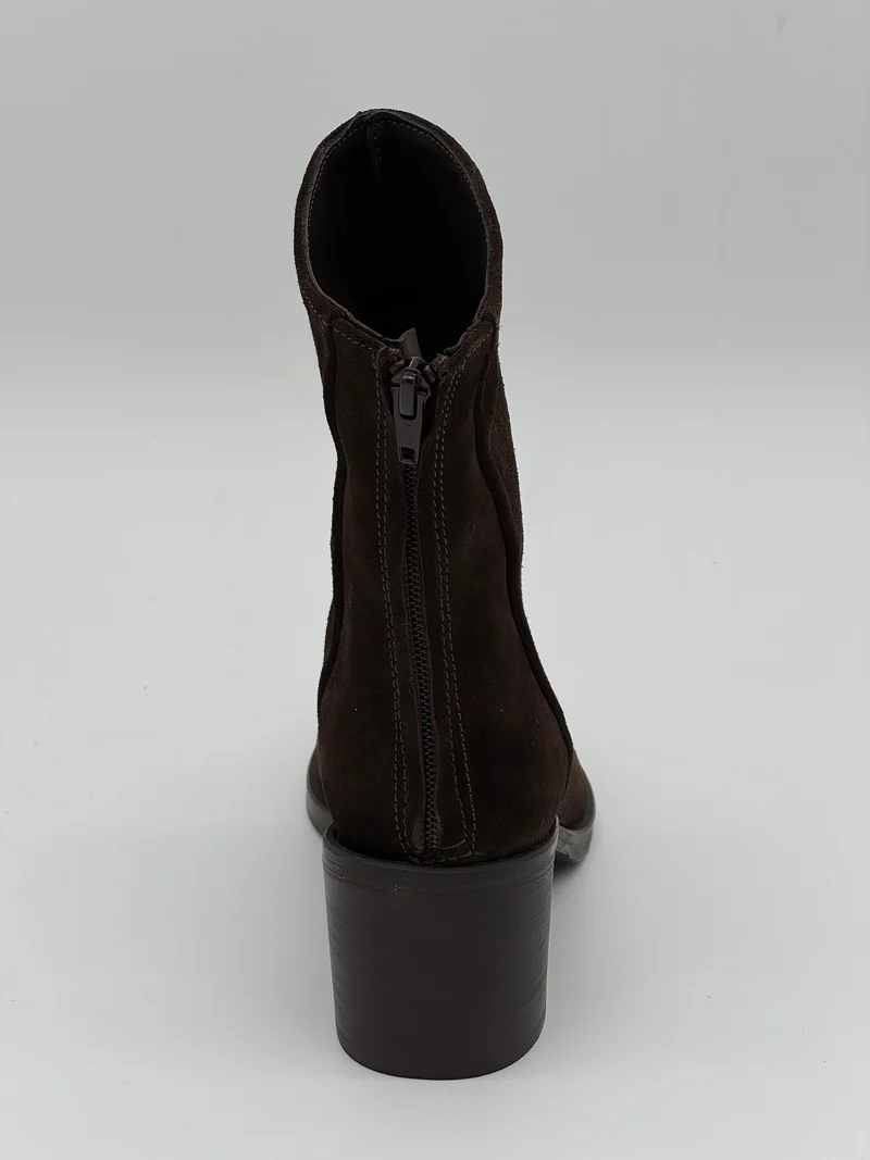 Boots chocolat croûte de cuir Cocci /02 Semerdjian
