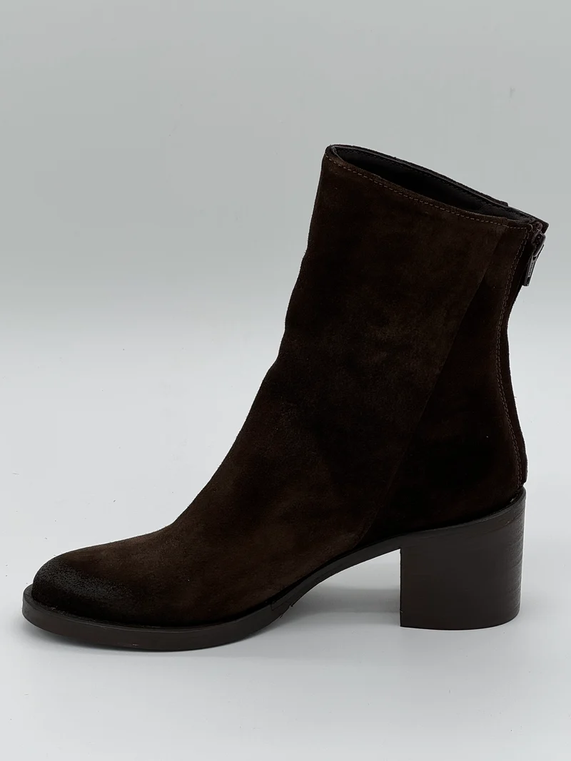 Boots chocolat croûte de cuir Cocci /02 Semerdjian