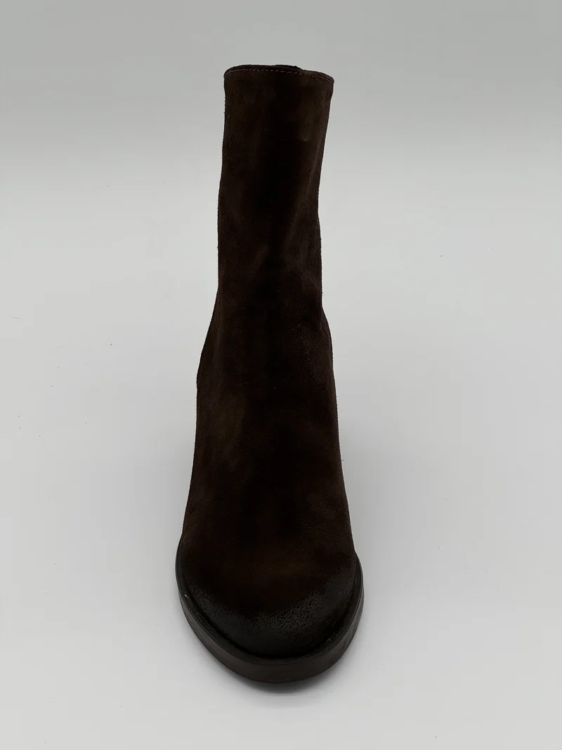 Boots chocolat croûte de cuir Cocci /02 Semerdjian