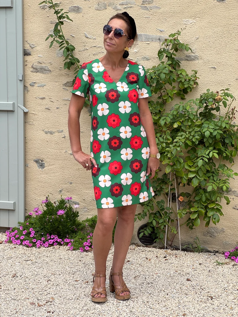 Robe SEVENTIES n°121 verte Hippocampe