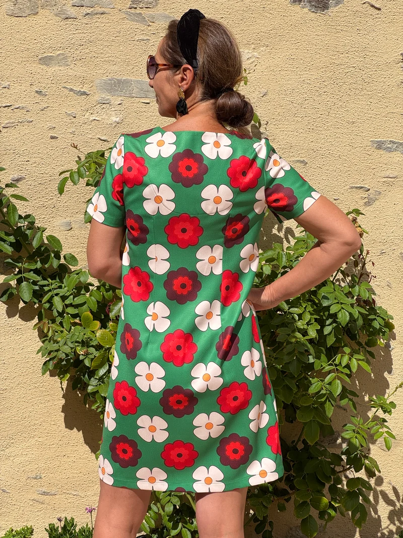 Robe SEVENTIES n°121 verte Hippocampe