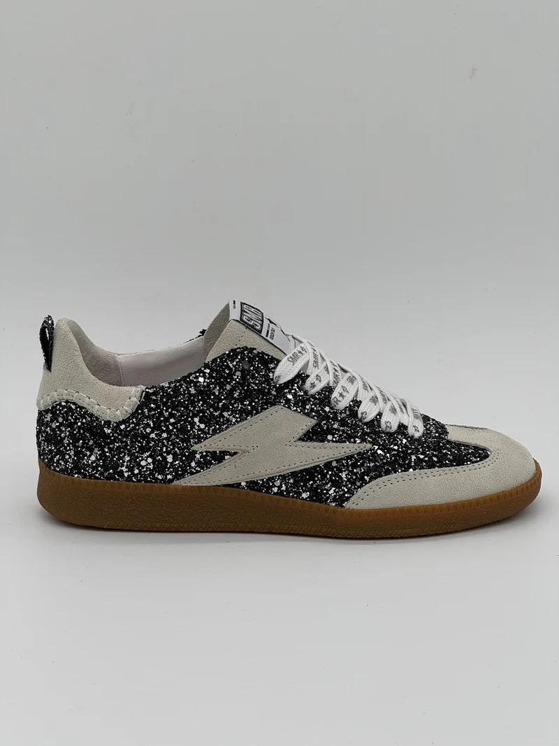 Basket gris noir pailleté KAYLA E342 Semerdjian