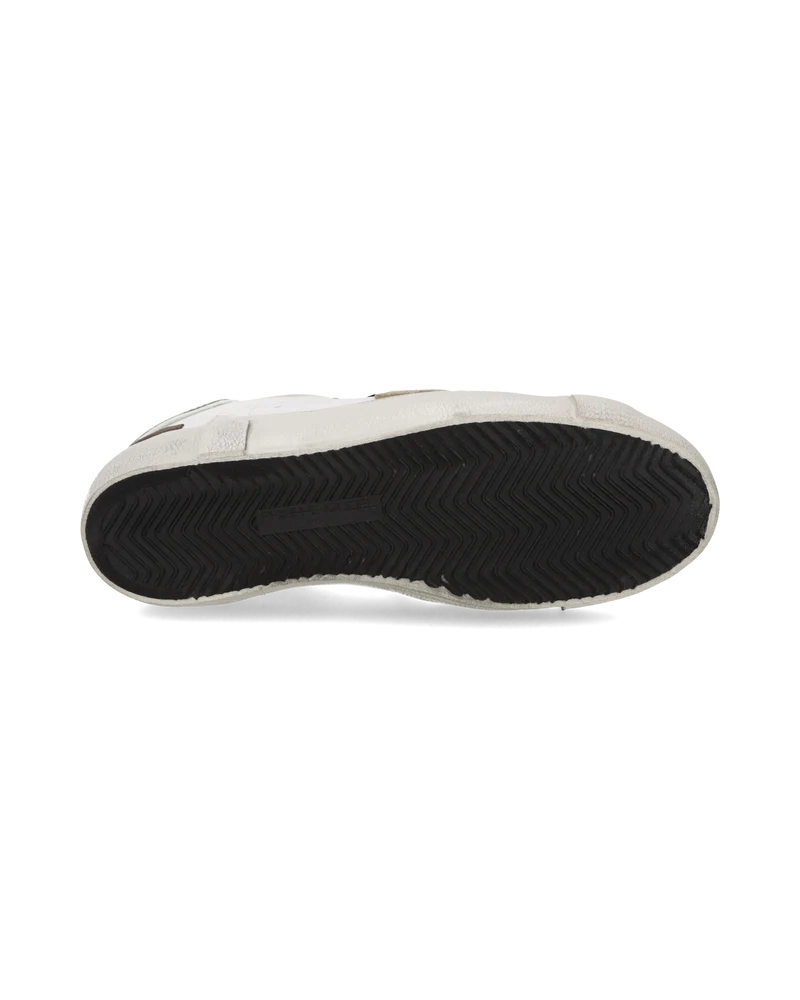 Sneakers Prsx Men, White Bottle Green Brown