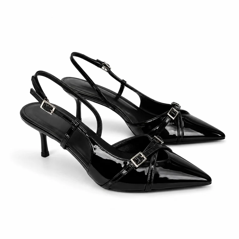 Pointed Toe Sandals with Strap Closure