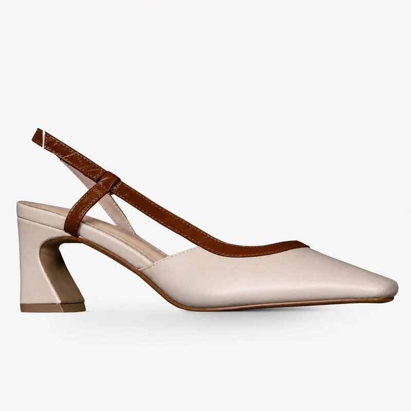 Elegant Gold Square Heel Sandals