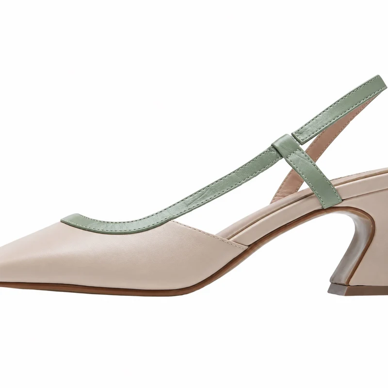 Elegant Gold Square Heel Sandals