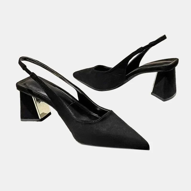 Chunky Heel Sandals with Elegant Straps
