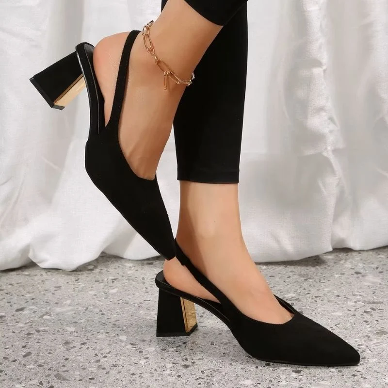 Chunky Heel Sandals with Elegant Straps