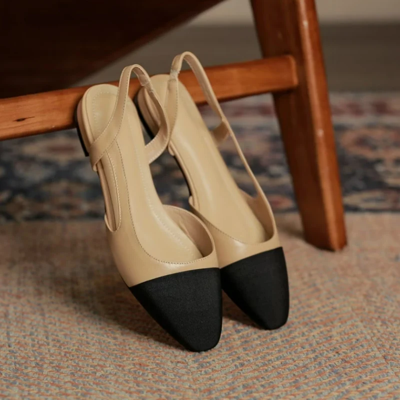 Summer Sandals with Mini Square Heel