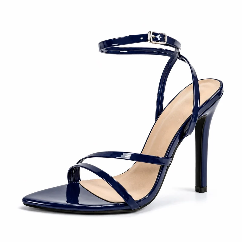 Patent Leather High Heel Sandals