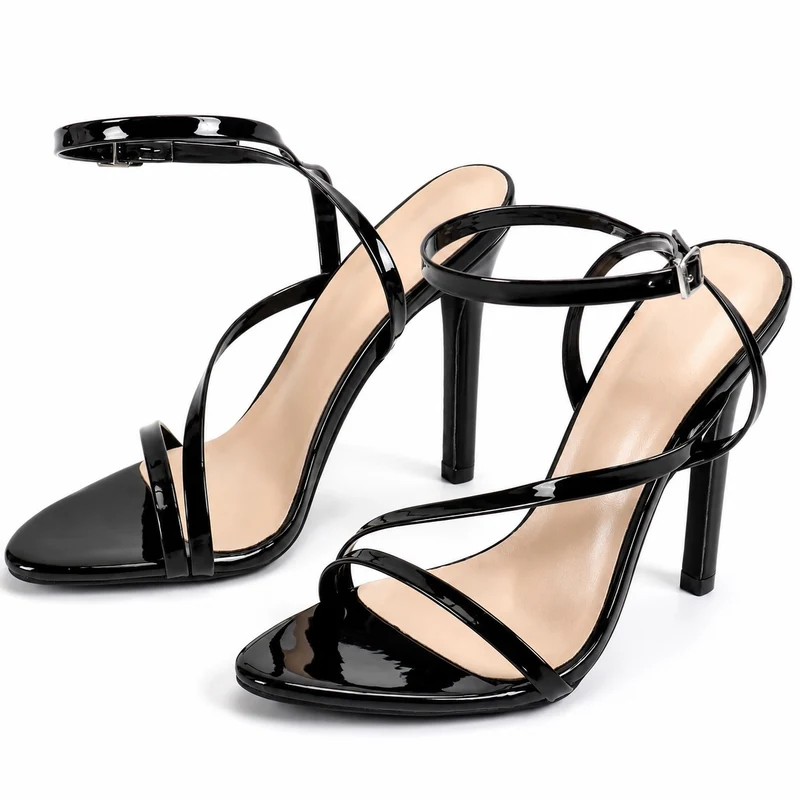 Patent Leather High Heel Sandals