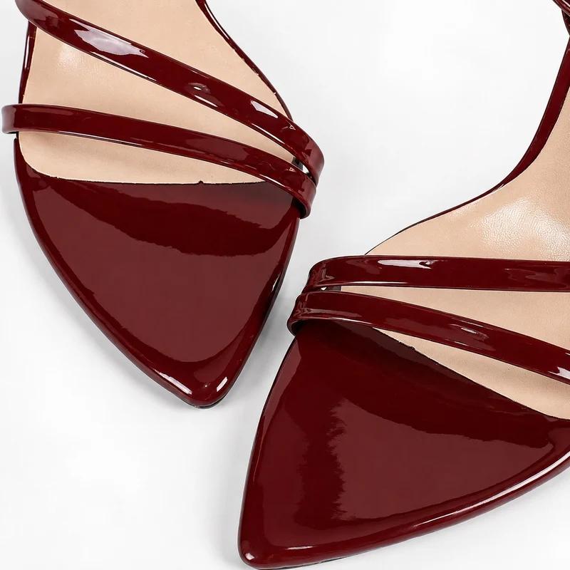 Patent Leather High Heel Sandals