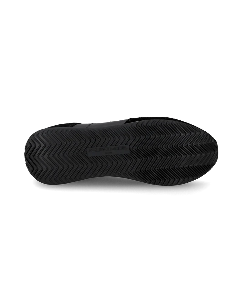 Men's Casual Trpx Low-Top Sneakers in Leather, Black