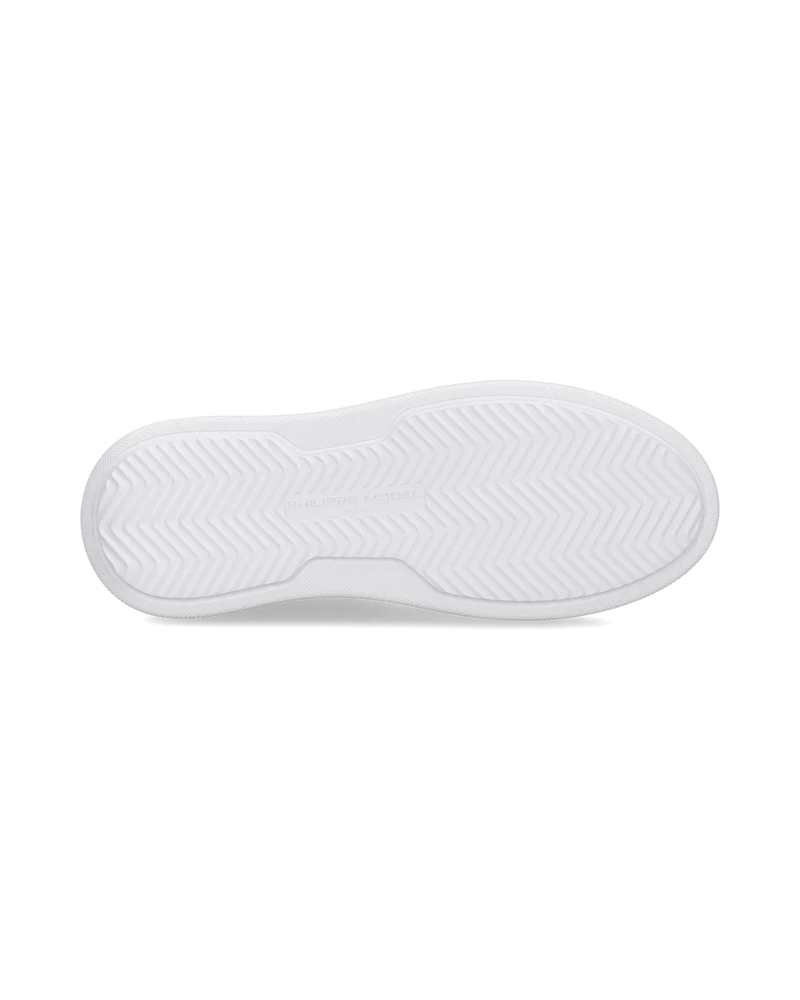 Sneakers Temple Women,, White Black Silver