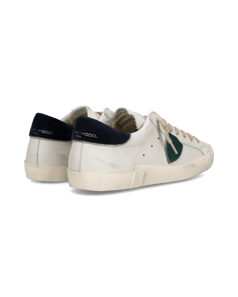 Sneakers Prsx Men with Smooth Suede spoiler, Milk Blue