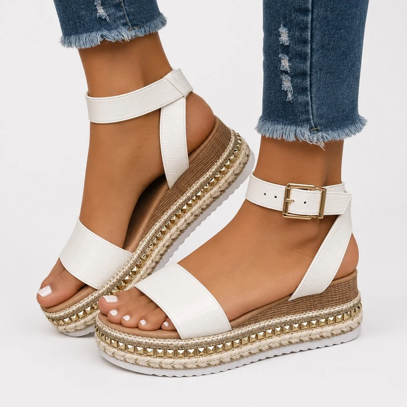 White Platform Sandals