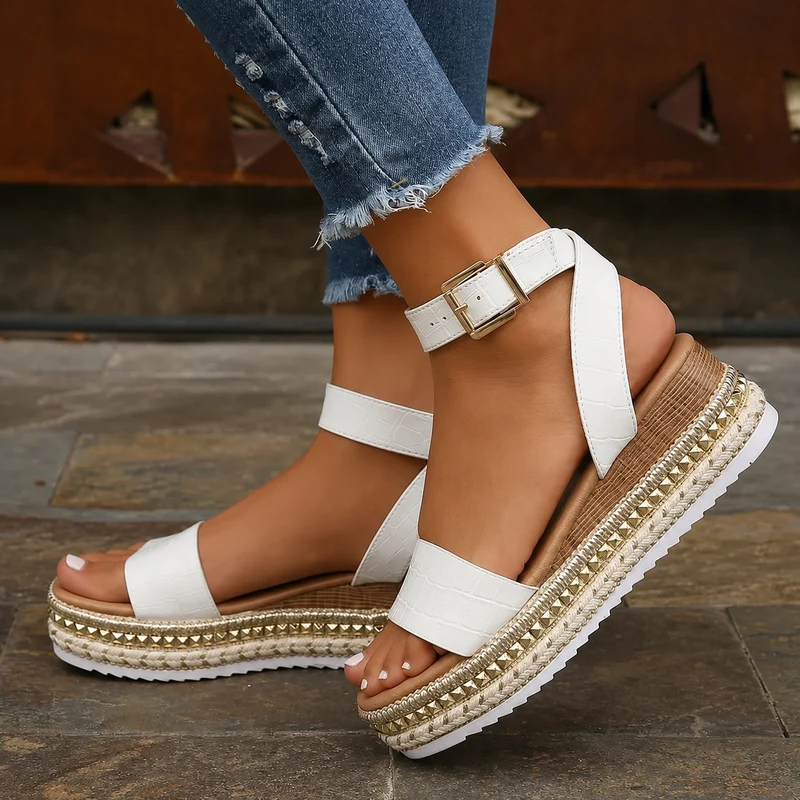 White Platform Sandals