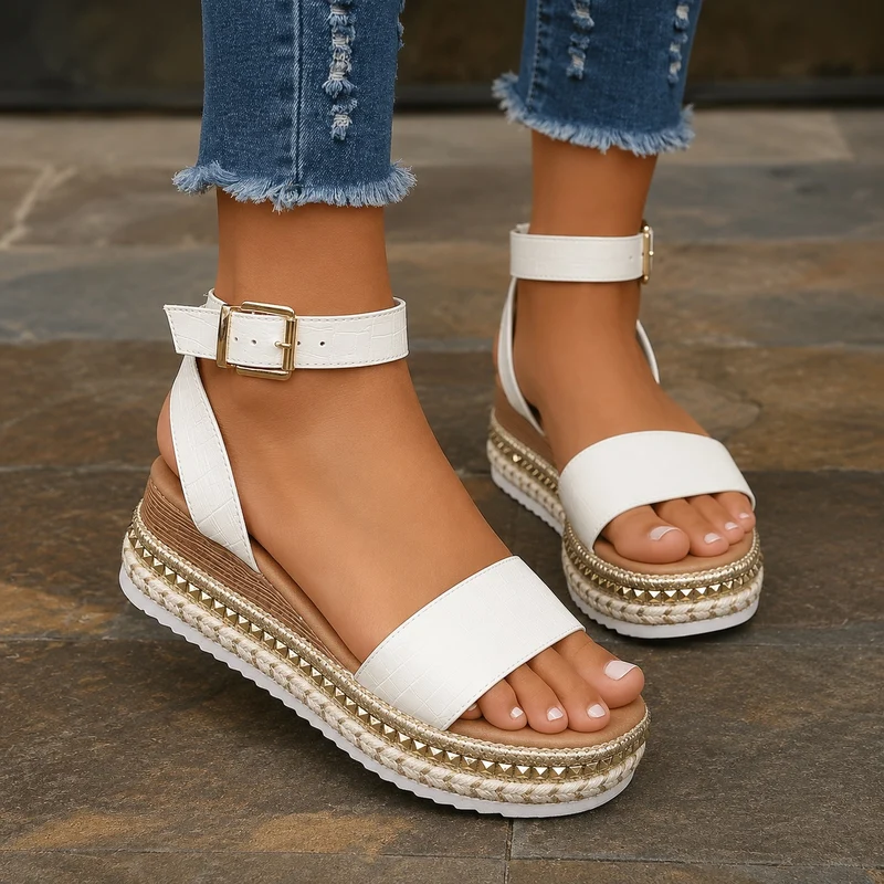 White Platform Sandals