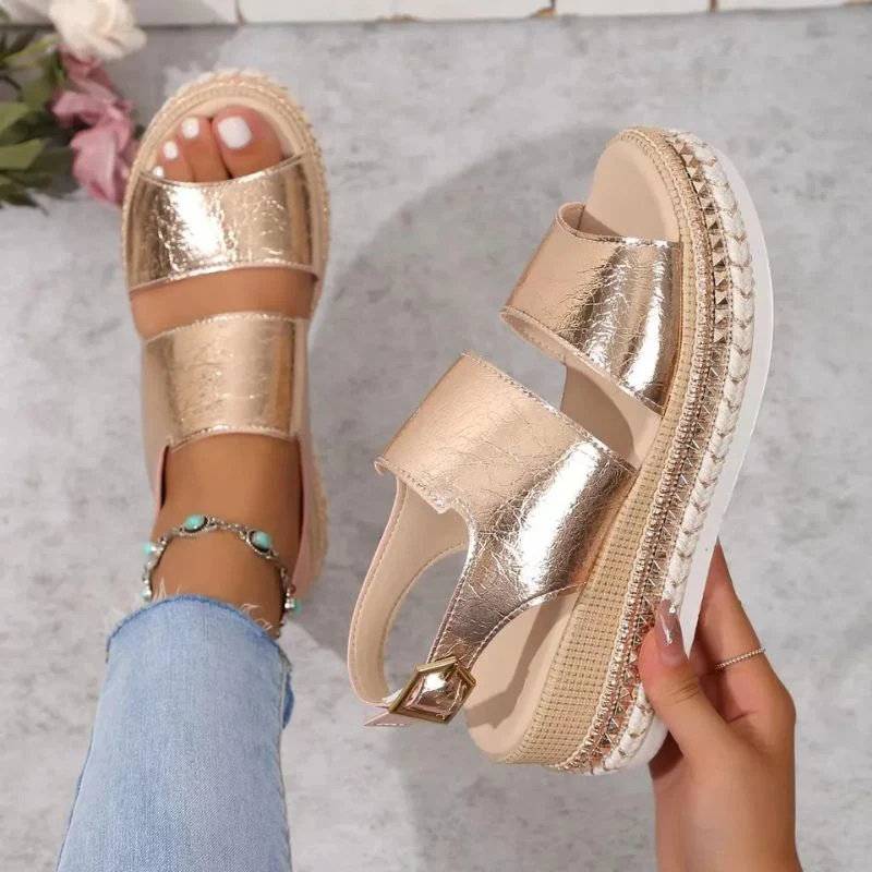Gold Platform Sandal