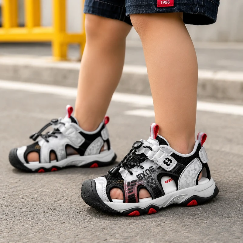 Modern Style Flexible Boy's Sandal
