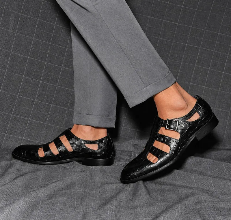 Men's Leather Shoe Style Sandal