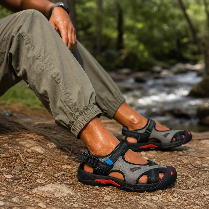 Men's Breathable Hiking Sandals with Strap