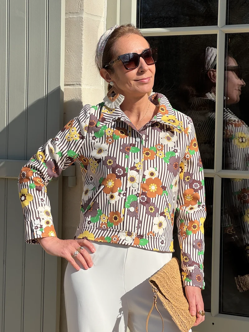 Veste marron SEVENTIES n°129 Hippocampe