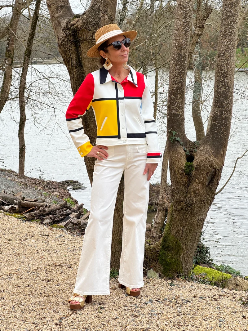 Veste blanche MONDRIAN Hippocampe