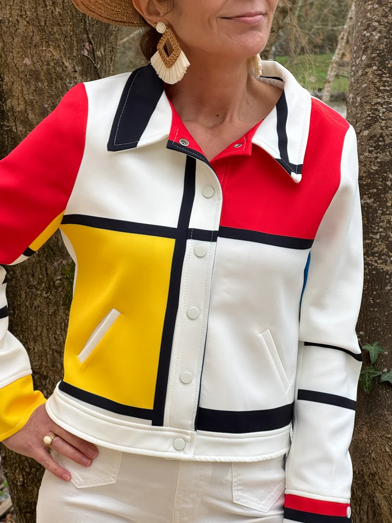 Veste blanche MONDRIAN Hippocampe