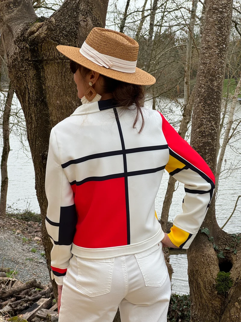 Veste blanche MONDRIAN Hippocampe