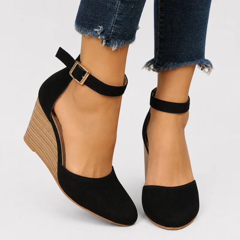 Ankle Strap Wedge Sandals