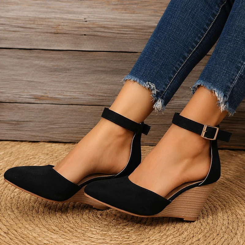 Ankle Strap Wedge Sandals