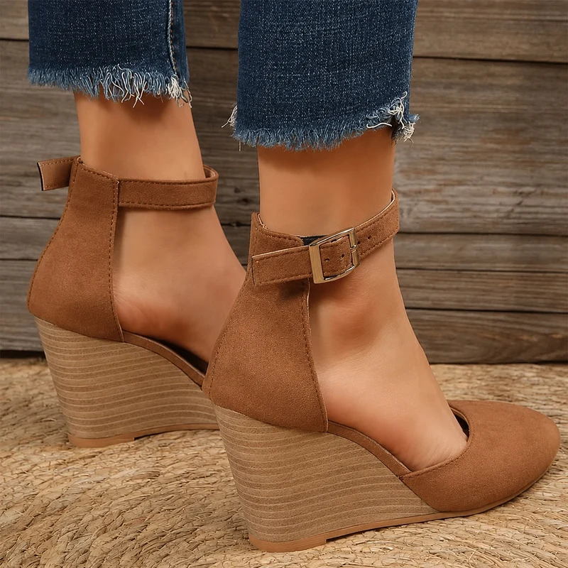 Ankle Strap Wedge Sandals
