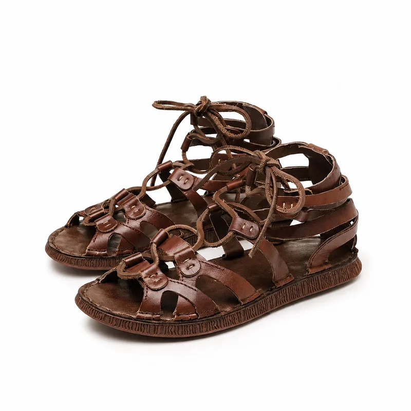 Men's Leather Roman Sandals