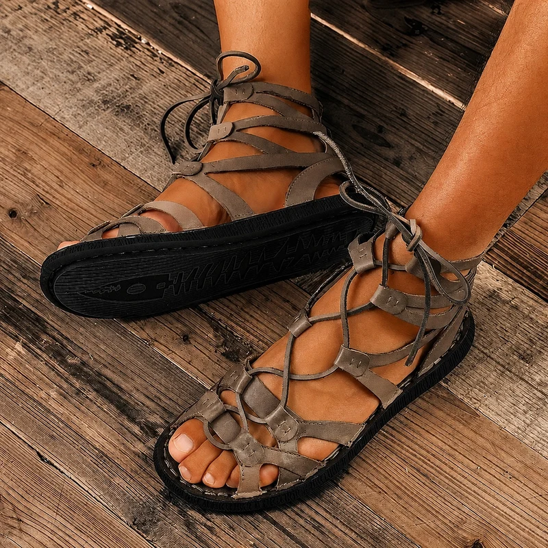 Men's Leather Roman Sandals