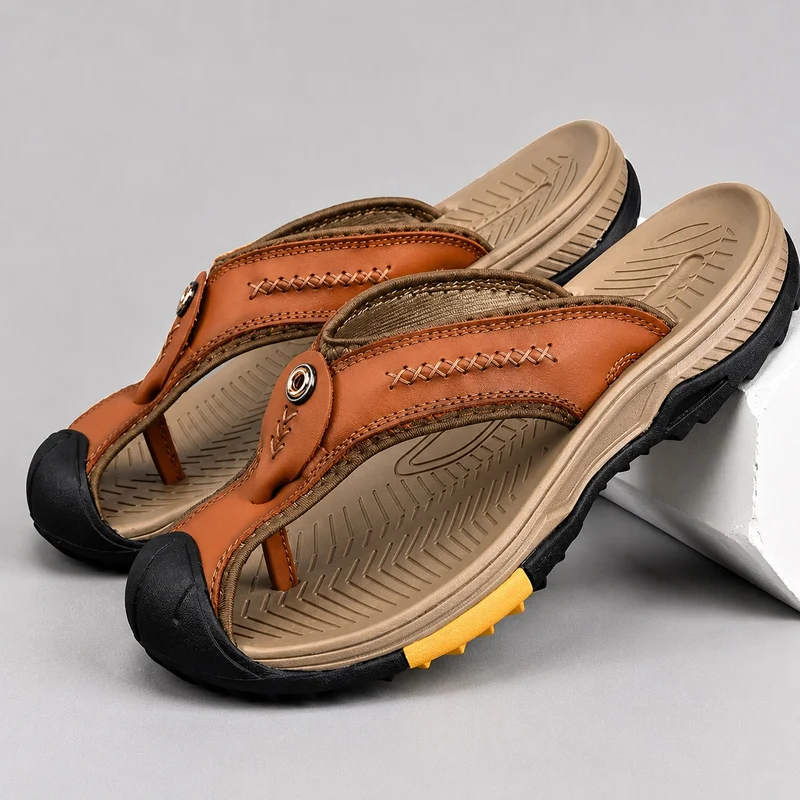 Genuine Leather Sandals for Men