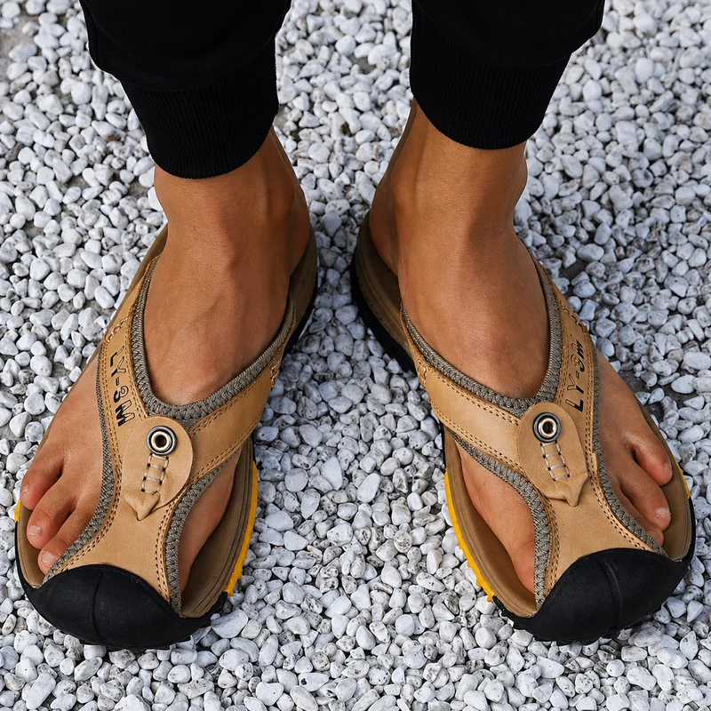 Genuine Leather Sandals for Men