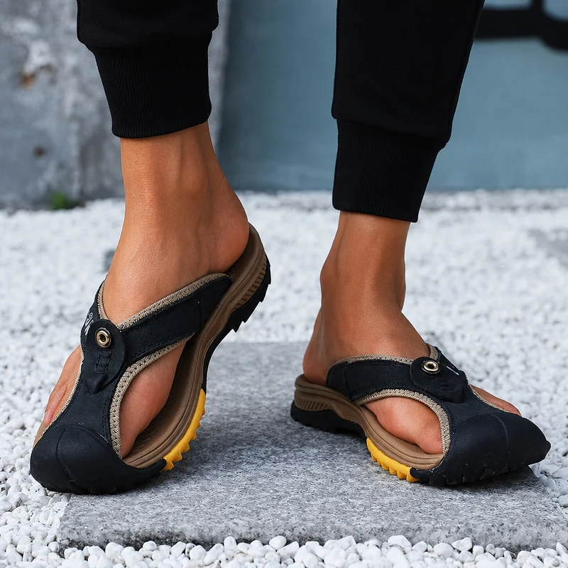 Genuine Leather Sandals for Men