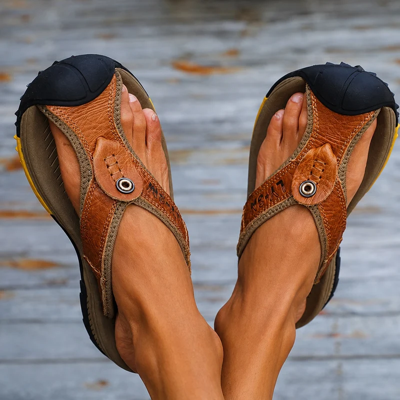 Genuine Leather Sandals for Men