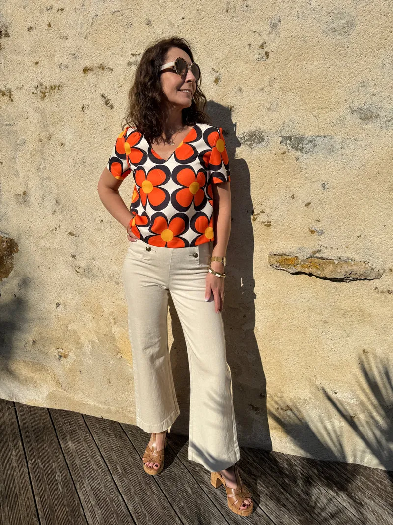 Top SEVENTIES n°107 orange Hippocampe