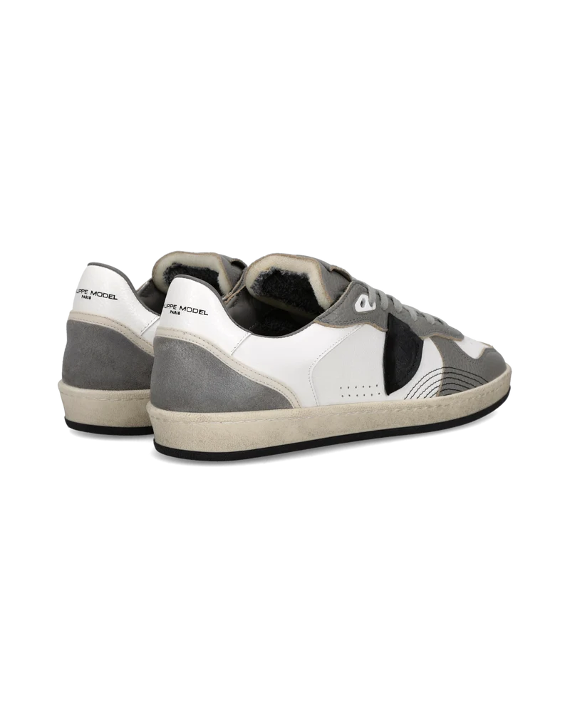 Sneakers Pgal Men, White Grey Black