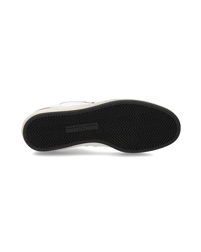 Sneakers Pgal Men, White Grey Black
