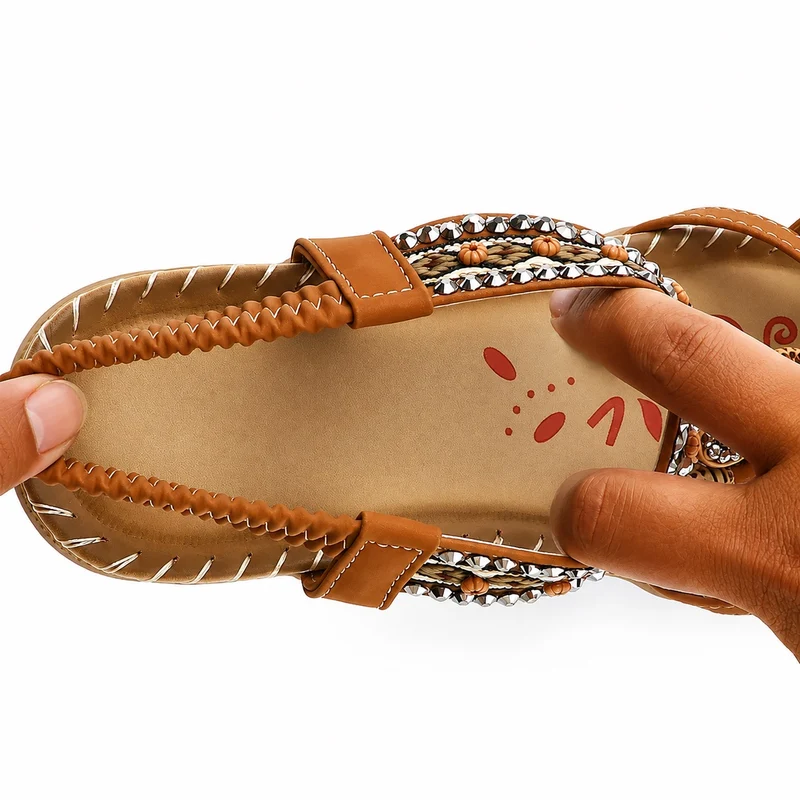 Bohemian Style Women's Sandal with Elastic Band