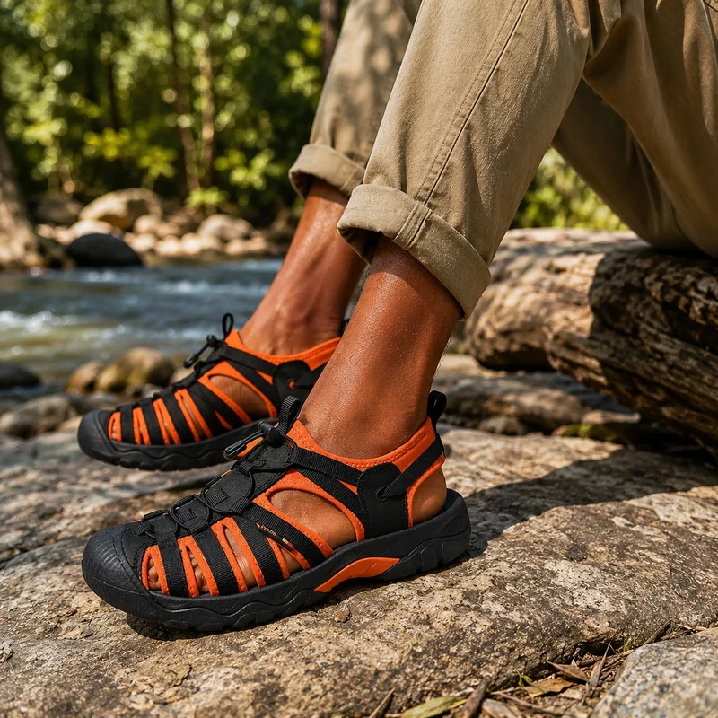 Men's Open Toe Water Resistant Hiking Sandals