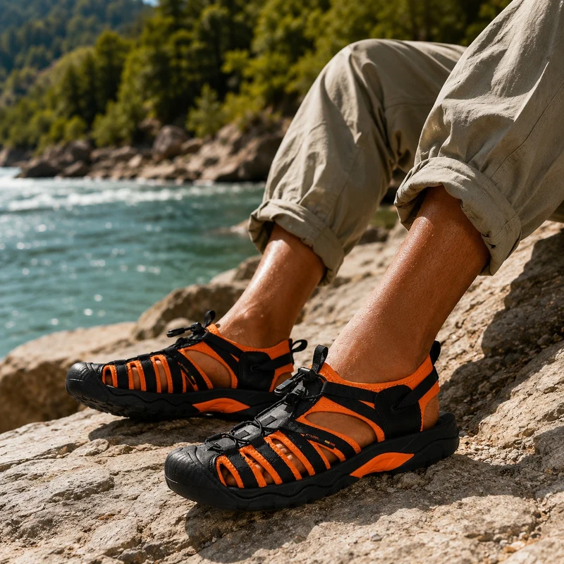 Men's Open Toe Water Resistant Hiking Sandals