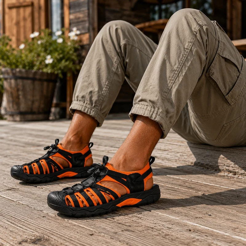 Men's Open Toe Water Resistant Hiking Sandals