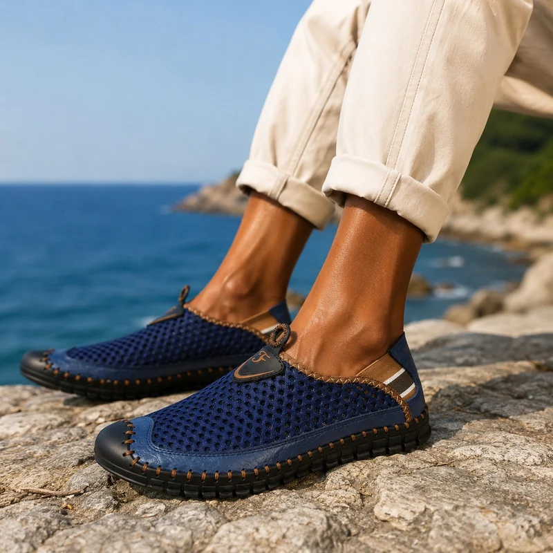 Men's Breathable Moccasin Style Hiking Sandals