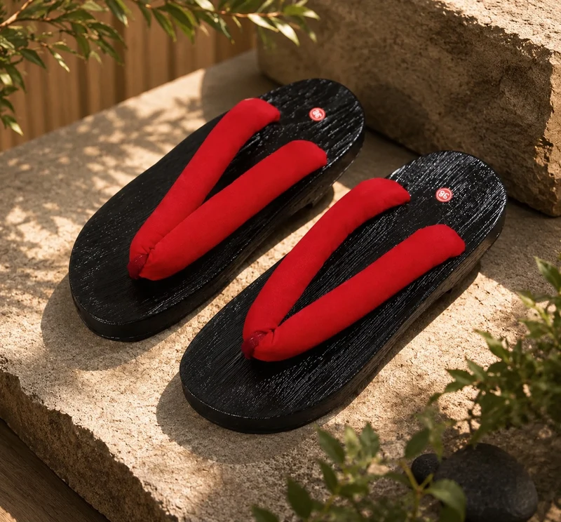 Unisex Wooden Flip-Flop Japanese Style Sandal