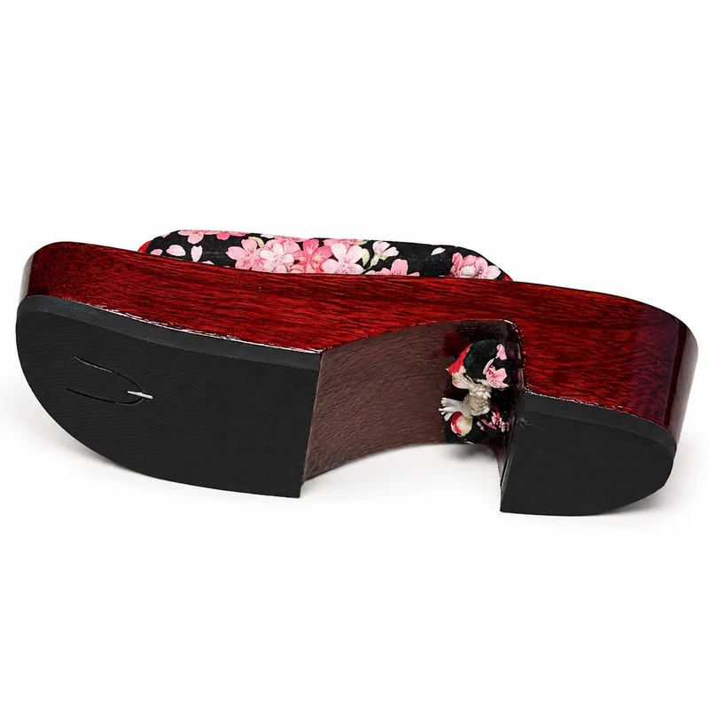 Japanese Flip Flop Style Sandal with Floral Print